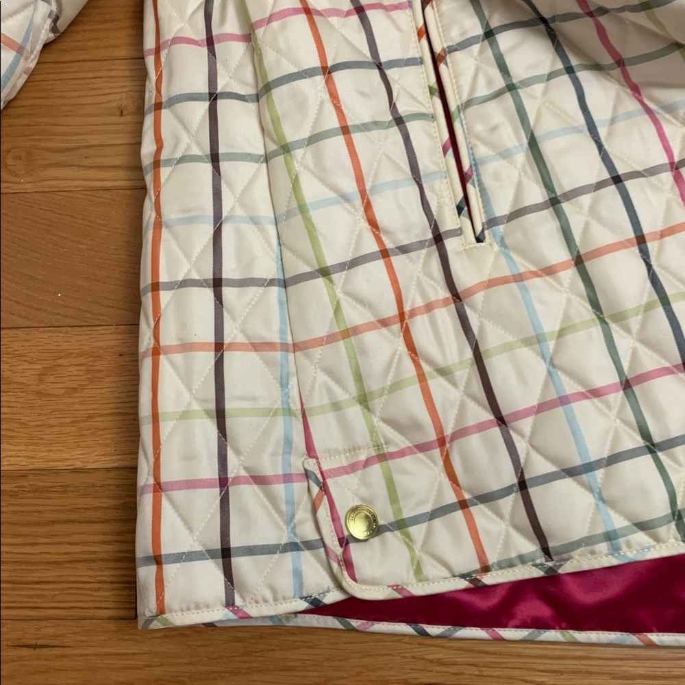 Coach Colorful Checkered Tattersal Jacket with Pink Accents - Picture 9 of 12
